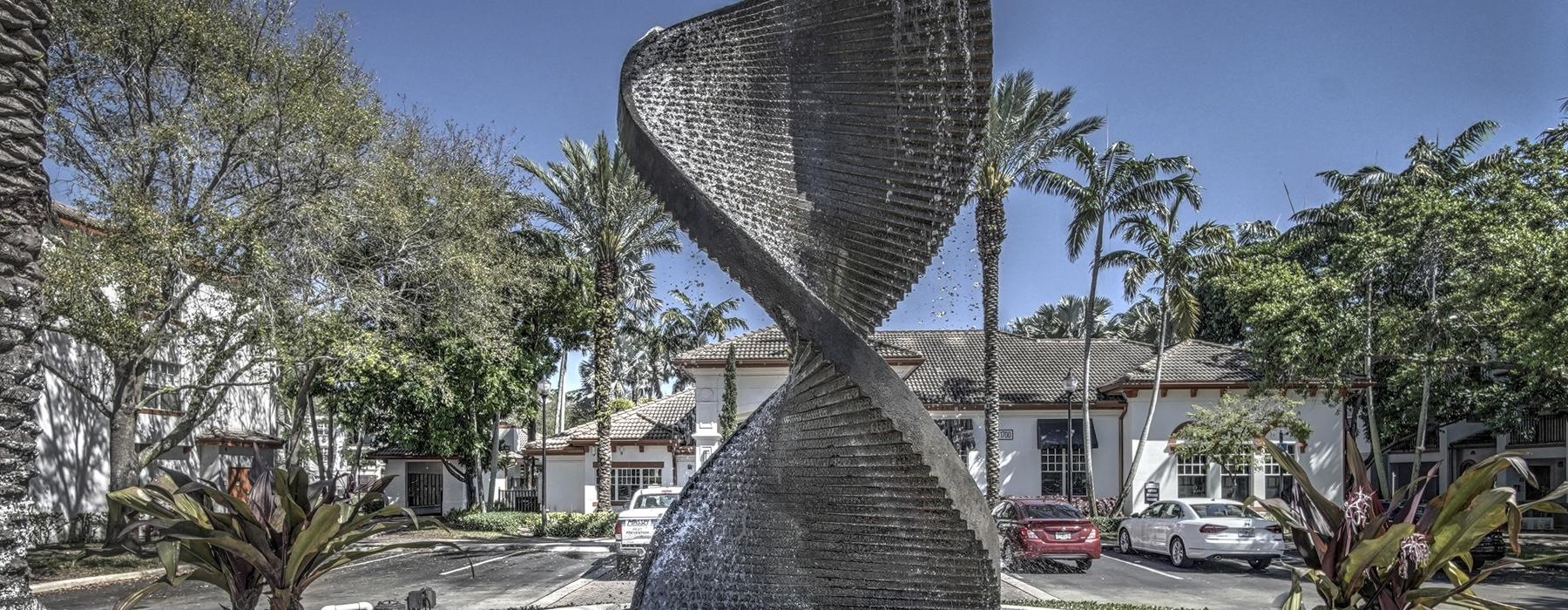 fountain with sculpture