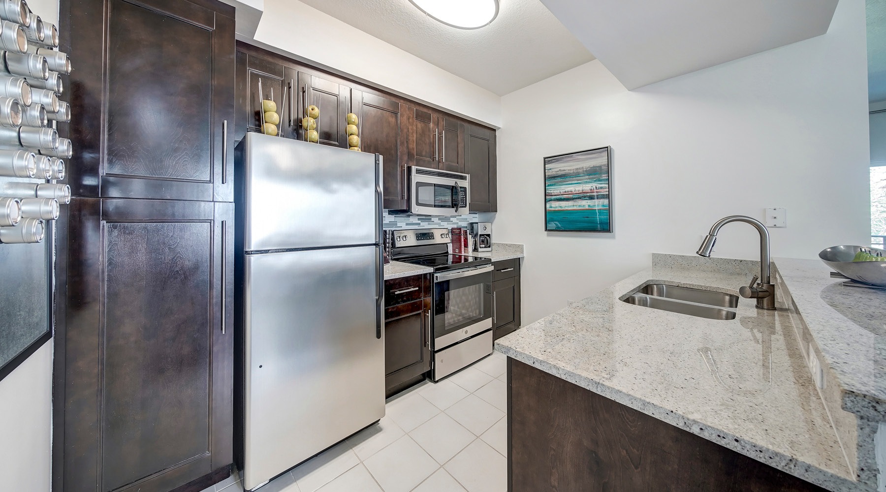 Beautiful kitchens with designer finishes bright kitchen with serving counter